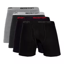 Pack X4 Bóxer Boston Largo Por Un Precio De Oferta