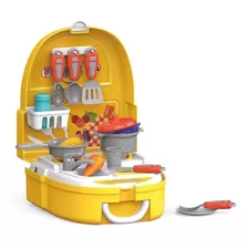 Brinquedo Infantil Kit Chef De Cozinha E Mochila - Candide