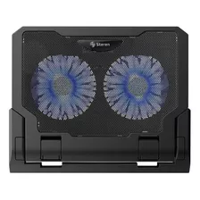 Base De Enfriamiento Para Laptop, Con Ventilación | Com-098 Color 52049 Led Azul