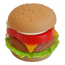 Lanche Hamburguer Fast Food Para Montar Com 7 Peças