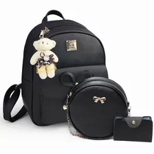 Conjunto De Mochila Y Bolsas Modernas Para Mujer, 3 Piezas