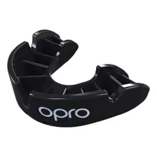 Protector Bucal Opro Bronze Negro Hockey Rugby Boxeo Kickbox