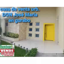 Casa De Venta En Don José María En Gurabo, Santiago, Rep Dom