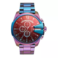 Reloj Diesel Mega Chief Dz4542 Petrolizado Nueva Temporada