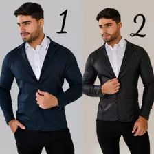 Kit 2 Blazer Masculino Slim Elastano Esporte Super Promoção