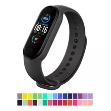 Pulseira Colorida Silicone Compatível Com Xiaomi Mi Band 5/6