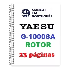 Guia Prático (manual) Como Usar Yaesu G-1000 Sa (português)