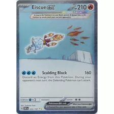 Tarjeta Pokemon Eiscue Ex 222/197 Sir Holo S&v Obsidian Flam