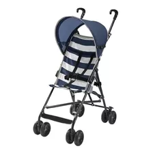 Carrinho Estilo Guarda Chuva Multikids Baby Navy Azul Com Chassi De Cor Preto