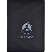 10 Pasta Cardápio C/4 Bolsas Pvc - Acp