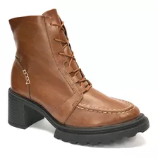 Bota Piccadilly Coturno Salto Bloco 753006 Camel