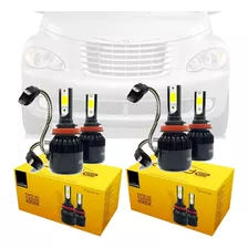 2 Pares Led Code Farol Baixo + Alto Hb3 Hb4 Pt Cruiser