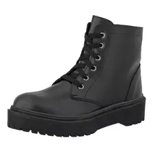 Bota Feminina Coturno Cano Curto E Ziper Verniz Crshoes 1603