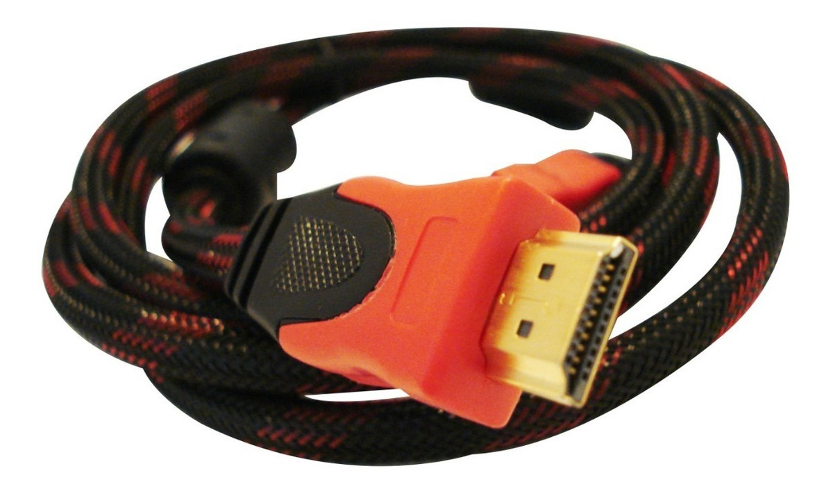 Cable Hdmi 3 Metros Mallado Doble Filtro Punta Dorad