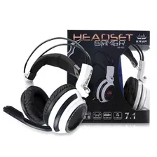 Fone De Ouvido Headset Gamer P2 Kp-400 Knup Branco