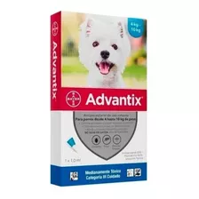 Advantix Pipeta Antipulgas Y Garrapatas Perros 4-10 Kg