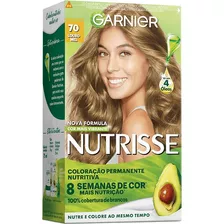  Garnier Nutrisse - Kit Coloração Permanente Nutritiva Tom 70 Louro Mel - Louro Natural