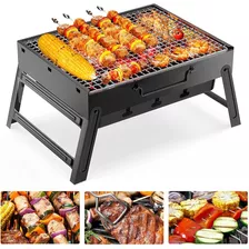 Asador De Carbón Portátil Plegable Camping De Viaje 