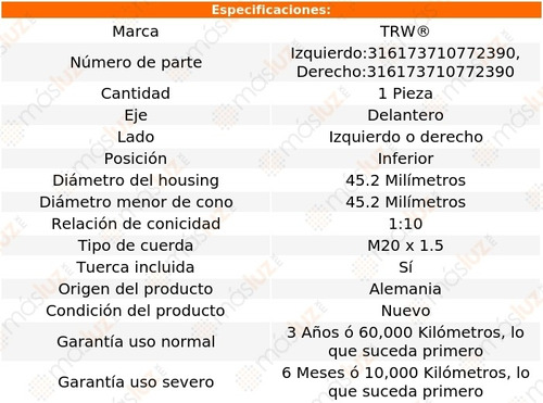 (1) Rtula Izq O Der Inf Del Mercedes-benz Sprinter 04/06 Foto 2