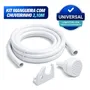 Chuveirinho Mangueira Para Chuveiro Universal 2,10m Branca Branco