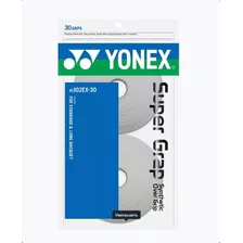 Sobregrip Yonex Super Grap, Paquete De 30, Blanco