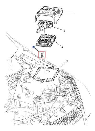 Perno Pnl Caja Faro Sp. Chevrolet Hhr    2.2l L4 Foto 2