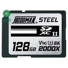 Hoodman Steel 2000x-sdxc Uhs-ii, Class 10, U3, 8k, V90-128gb