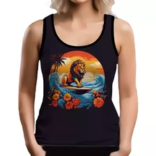 Tshirt Camiseta Regata Surf Leão Surfista Praia Onda Mar 3