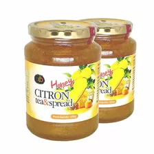 Kit X2 Mel Com Cidra Citron Honey Tea & Spread 550g