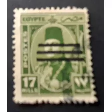 Sello Postal - Egipto - Sobrecargados Rey Fuak - Año 1953