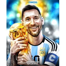 Pack De 8 Postales Argentina Messi Campeón Del Mundo