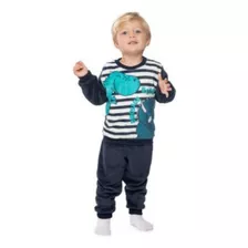 Conjunto Infantil Casaco E Calça Em Pelo Tileesul 13392