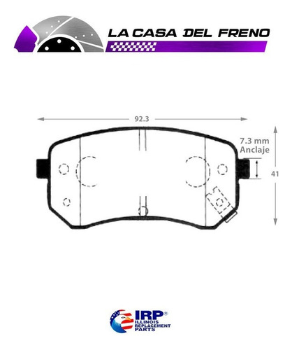 Pastilla De Freno Trasera Para Picanto 1.0 2006 (g4he-ba24) Foto 4