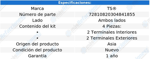 Kit Terminales Y Bieletas 4 Piezas Scenic Ii 05 Al 08 Ts Foto 2