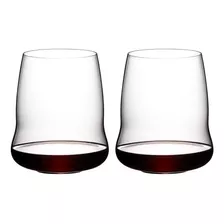 Set 2 Copas Sin Pie Cabernet Sauvignon Stemless Wings Riedel