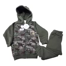 Conjunto Jogging Bebé Frizado Camuflado Luz De Estrellita