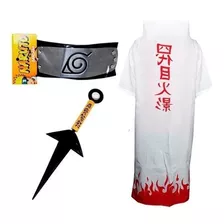 Kit Cosplay Minato Manto Hokage Premium Frete Gratis