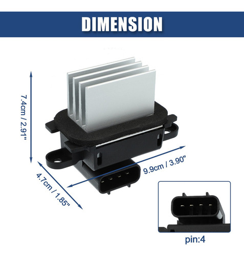 Resistencia Motor Ventilador Para Ford F150 09-14 Expedition Foto 3