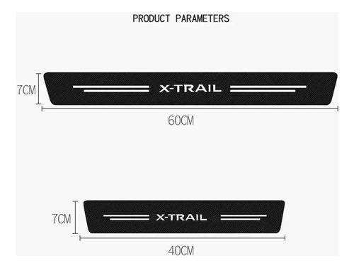 Sticker Protector Estribos Puertas Nissan Xtrail Foto 3