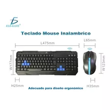  Kit Inalambrico Teclado/mouse Computadora Cpu Envio Gratis