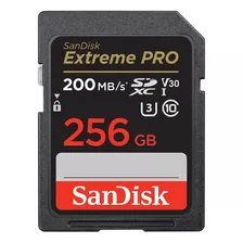 Cartão De Memória Sandisk 256gb Extreme Pro Cartão Sd 200mbs