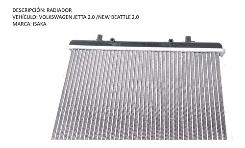 Radiador Volkswagen Jetta - Octavia - New Beattle Foto 7