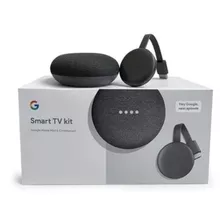 Kit Smart Tv: Google Home Mini (color Carbón) + Chromecast 3