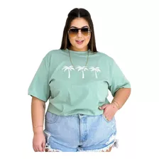 Tshirt Plus Size Camiseta Estampada Pronta Entrega + Brinde