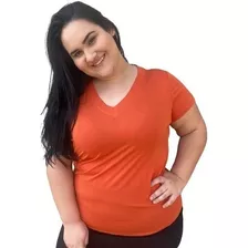 Camiseta Feminina Tamanho Grande De Viscolycra Até G4