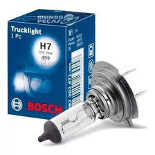 Lampada H7 24v 70w Original Bosch Trucklight Px26d Caminhão