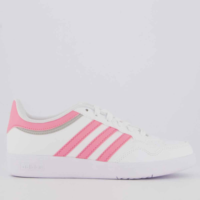 Imagem Tênis adidas Hoops 4.0 Feminino Branco E Rosa