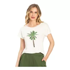 Blusa Feminina Estampa Tropical