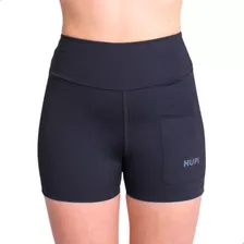 Shorts Curto Em Poliamida Para Academia Com Bolso