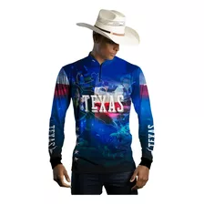 Camisa Agro Brk Texas Rodeio Com Proteção Solar Uv 50+